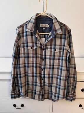 🔥 Outerknown Blanket Shirt – Plaid Flannel (XS) – Premium Organic Cotton unisex